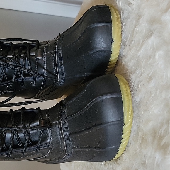 Sociology Women's Size Lace Front Black Swan Boots (10) - Picture 3 of 10